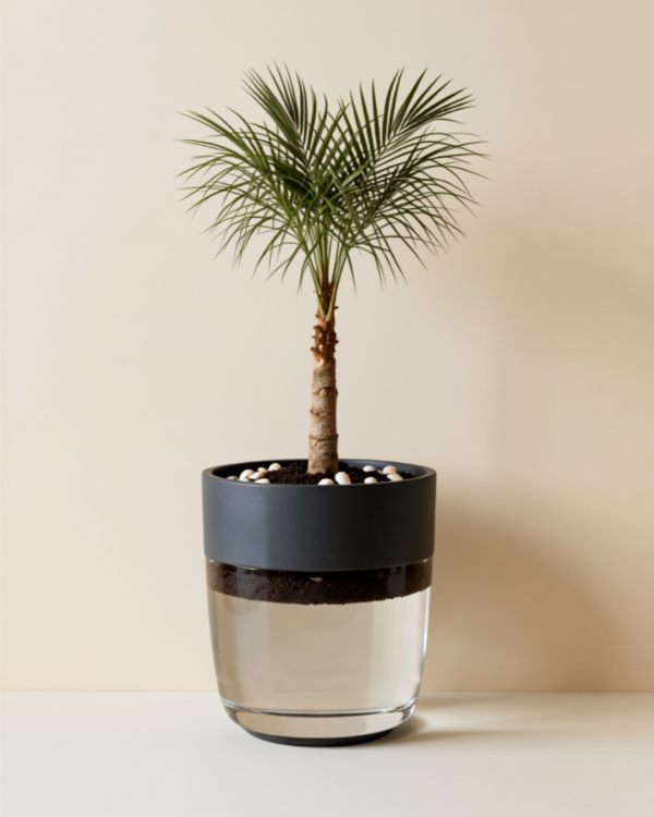 Phoenix Palm in Self-Watering Pot