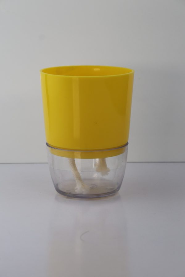 IMG_9104 Yellow Self-Watering Tabletop Pot — Pot Only