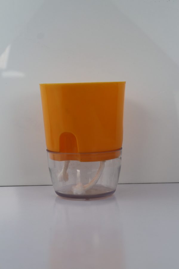 Orange Self-Watering Tabletop Pot — Pot Only