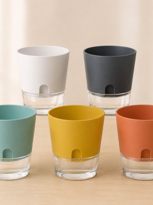 Set of 3 Self-Watering Pots — Pots Only