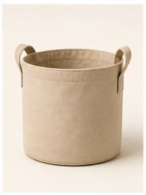 Beige Fabric Grow Bag available online from PlantFinds Pakistan