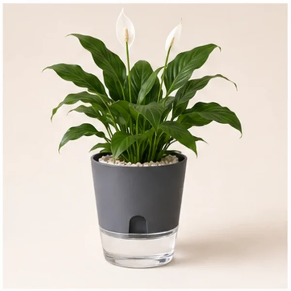 Peace Lily in Self-Watering Decorative Pot available online from PlantFinds Pakistan